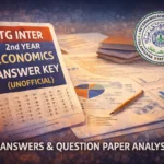 TG Inter 2nd Year Economics Answer Key 2026 Released: Check Unofficial Key and Question Paper Analysis