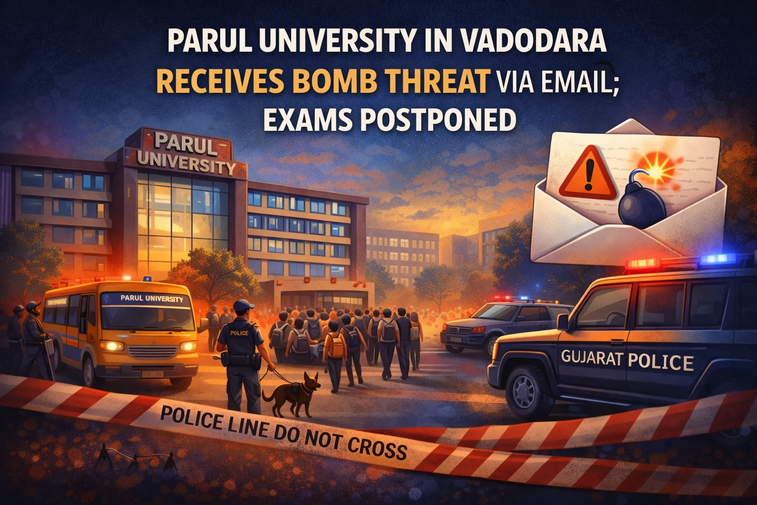 Parul University in Vadodara Receives Bomb Threat Via Email