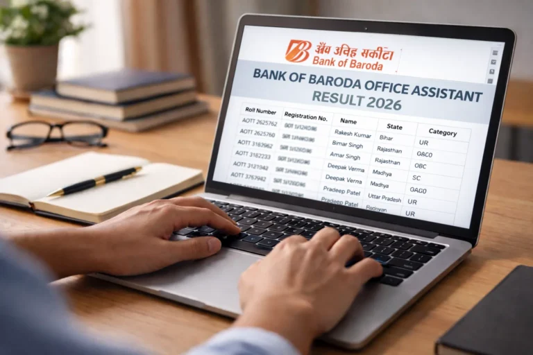 Bank of Baroda Office Assistant Result 2026 Out
