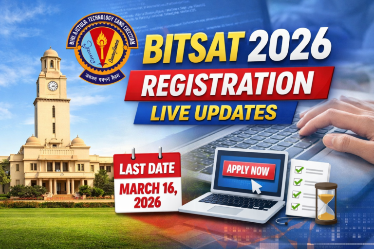 BITSAT 2026 Registration Last Date (Today) Live: Application Link at Admissions.bits-Pilani.ac.in - FindMyCollege