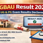 SGBAU Result 2026 OUT at sgbau.ucanapply.com; Download UG, PG Marksheet