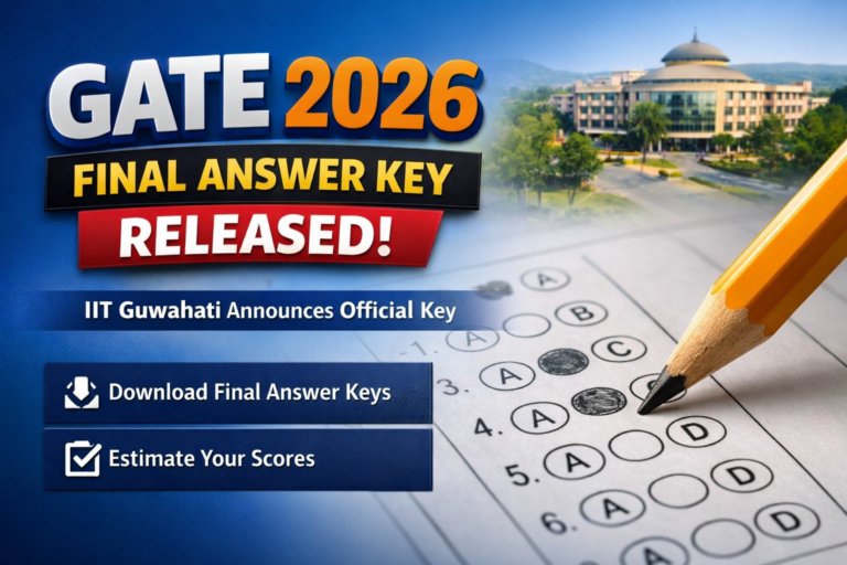 GATE 2026 Final Answer Key Released