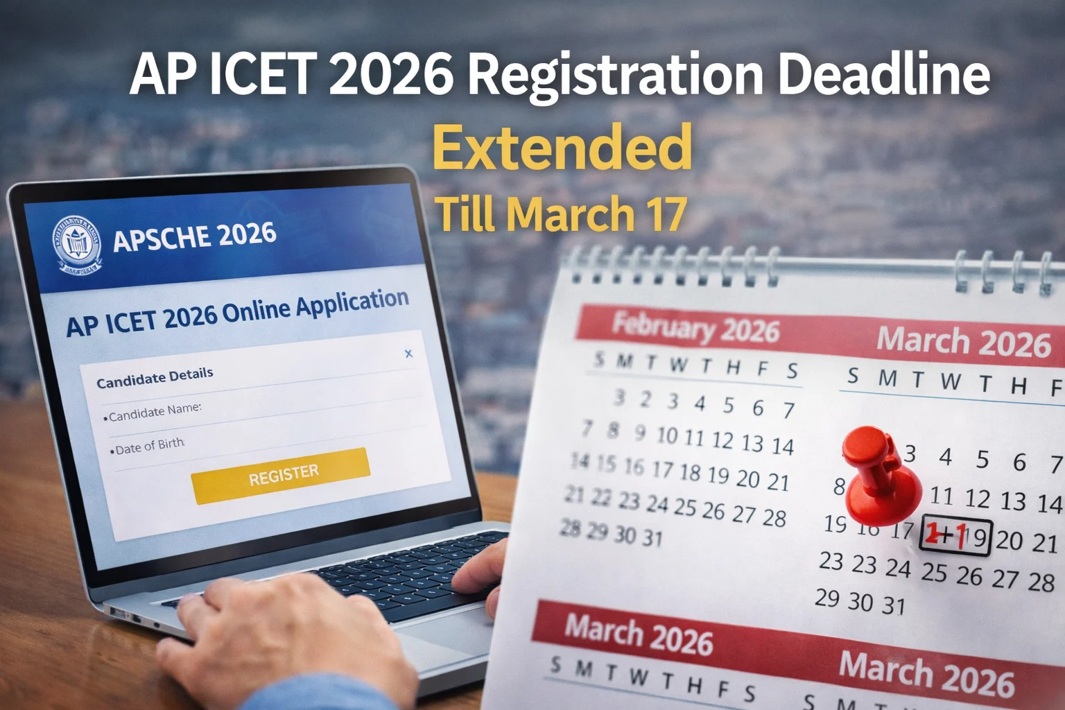 AP ICET 2026 Registration Deadline Extended Till March 17 Without Late Fee