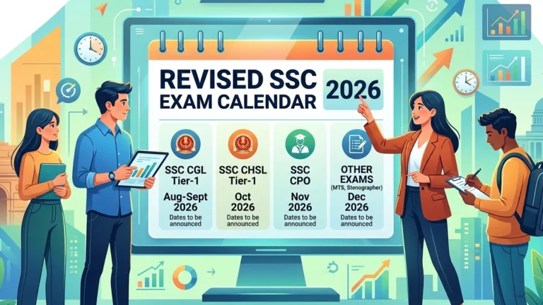 SSC Releases Revised Exam Calendar 2026 for CGL, CHSL, CPO