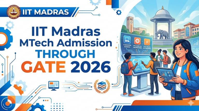 IIT Madras MTech Admission Through GATE 2026