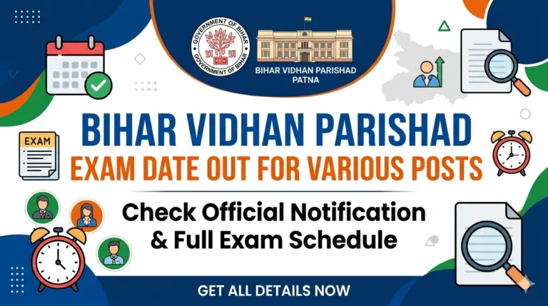 Bihar Vidhan Parishad Exam Date Out for Various Posts; Check Official Notification, Full Exam Schedule Here - FindMyCollege