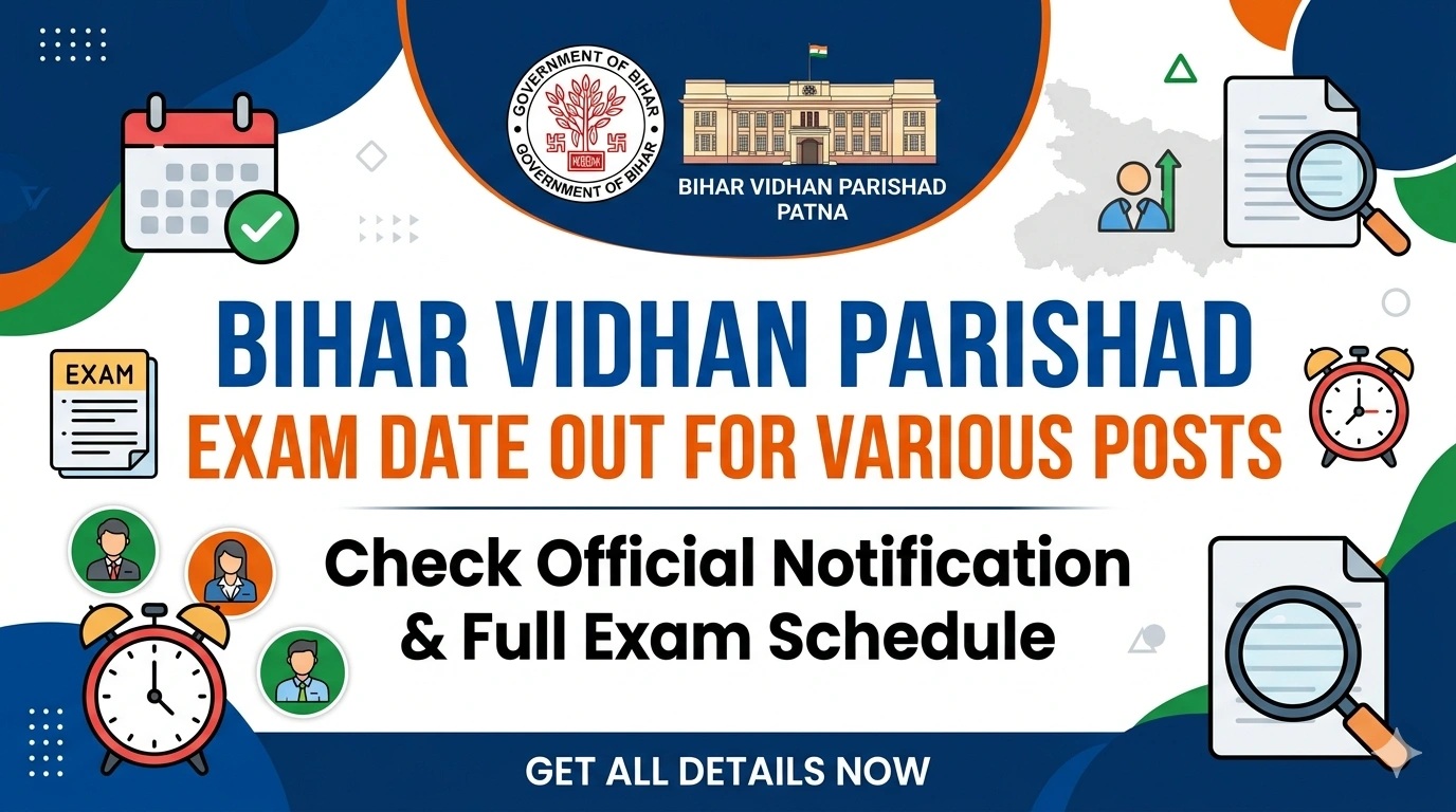 Bihar Vidhan Parishad Exam Date Out for Various Posts