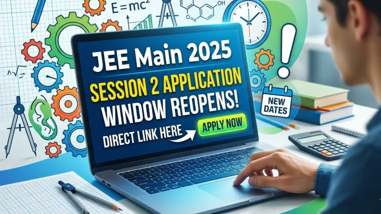 JEE Main Session 2 Application Window Reopens; Direct Link Here - FindMyCollege