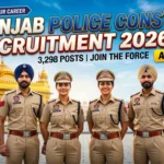 Punjab Police Constable Recruitment 2026 Out; Registrations Open for 3,298 Posts; Direct Apply Link Here