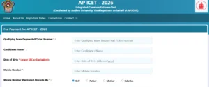 How to Apply for AP ICET 2026