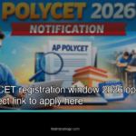 AP POLYCET registration window 2026 opens: Check direct link to apply here