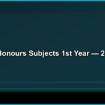 B Com Honours Subjects 1st Year — 2026