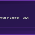 B Sc Honours in Zoology — 2026