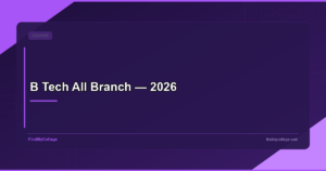 B Tech All Branch — 2026