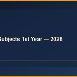 B Tech Subjects 1st Year — 2026