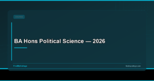 BA Hons Political Science — 2026