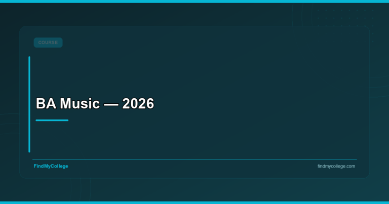 BA Music — 2026