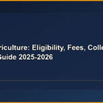 B.Sc Agriculture: Eligibility, Fees, Colleges, Career Guide 2025-2026