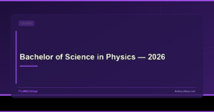 Bachelor of Science in Physics — 2026