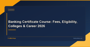 Banking Certificate Course: Fees, Eligibility, Colleges & Career 2026