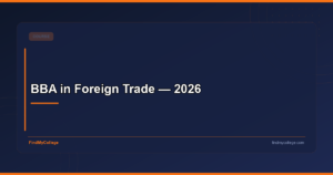 BBA in Foreign Trade — 2026
