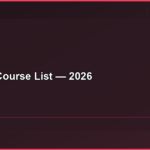 B.Com Course List — 2026