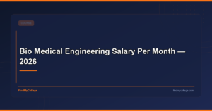 Bio Medical Engineering Salary Per Month — 2026