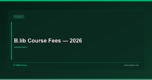 B.lib Course Fees — 2026