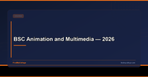 BSC Animation and Multimedia — 2026
