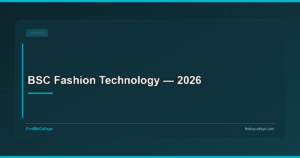 BSC Fashion Technology — 2026
