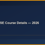 BTech CSE Course Details — 2026