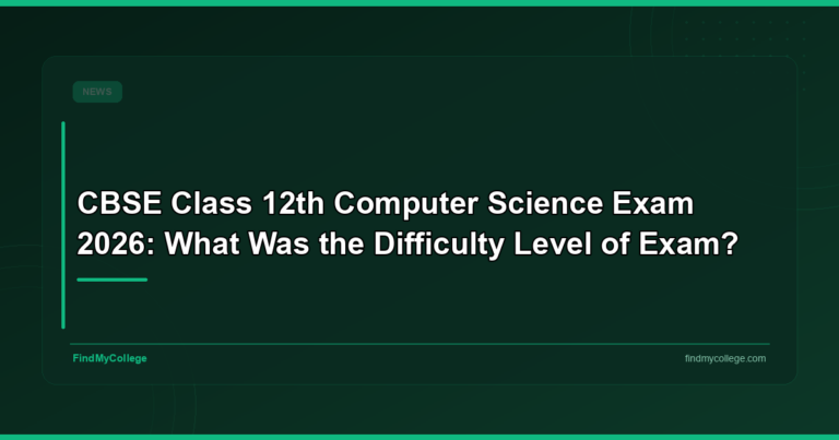 CBSE Class 12th Computer Science Exam 2026: What was the difficulty level of exam?