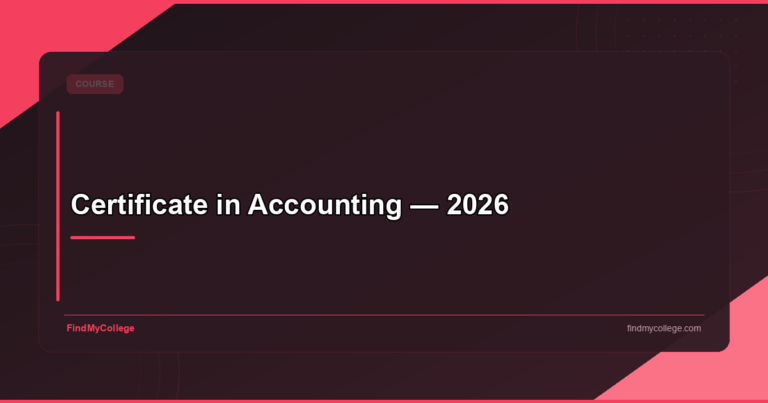 Certificate in Accounting: Eligibility, Fees & Career in India 2026