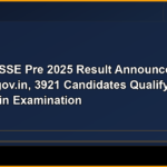 CGPSC SSE Pre 2025 result announced at psc.cg.gov.in, 3921 candidates qualify for May 2026 main examination