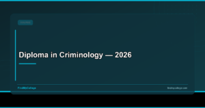 Diploma in Criminology — 2026