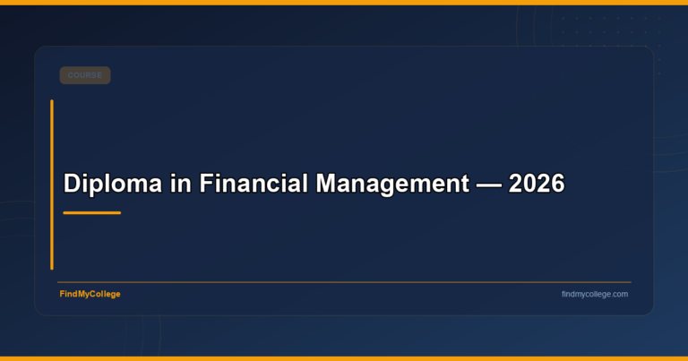 Diploma in Financial Management — 2026