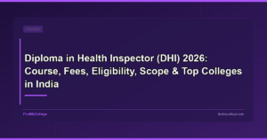 Diploma in Health Inspector (DHI) 2026: Course, Fees, Eligibility, Scope & Top Colleges in India