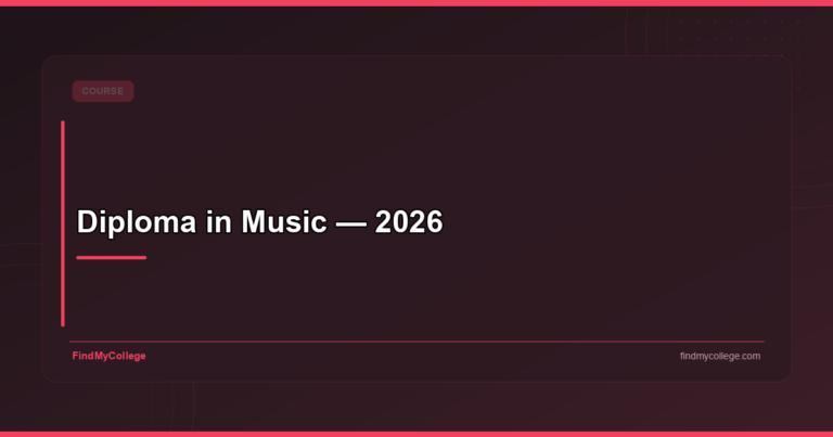 Diploma in Music — 2026