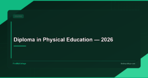 Diploma in Physical Education — 2026