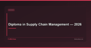 Diploma in Supply Chain Management — 2026