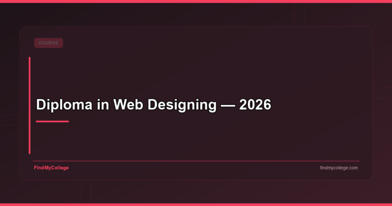Diploma in Web Designing — 2026