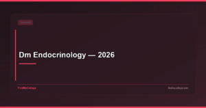 Dm Endocrinology — 2026