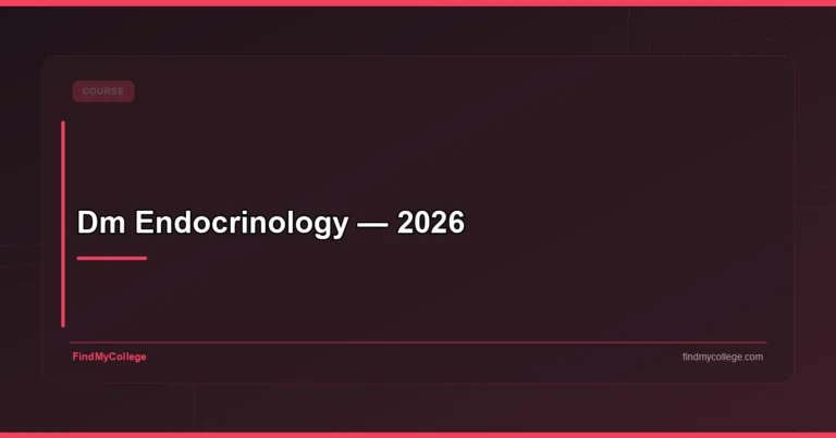 Dm Endocrinology — 2026