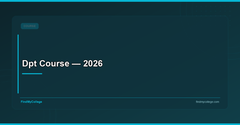 Dpt Course — 2026