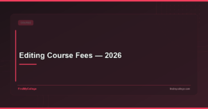 Editing Course Fees — 2026