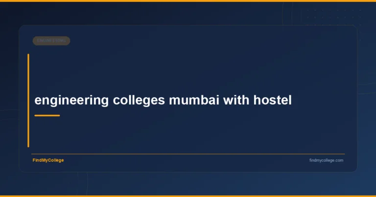 Engineering Colleges Mumbai with Hostel - FindMyCollege