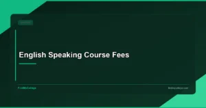 English Speaking Course Fees