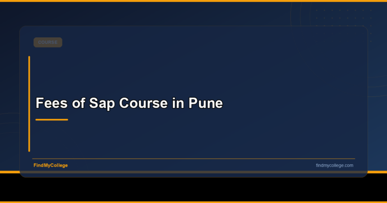 Fees of SAP Course in Pune