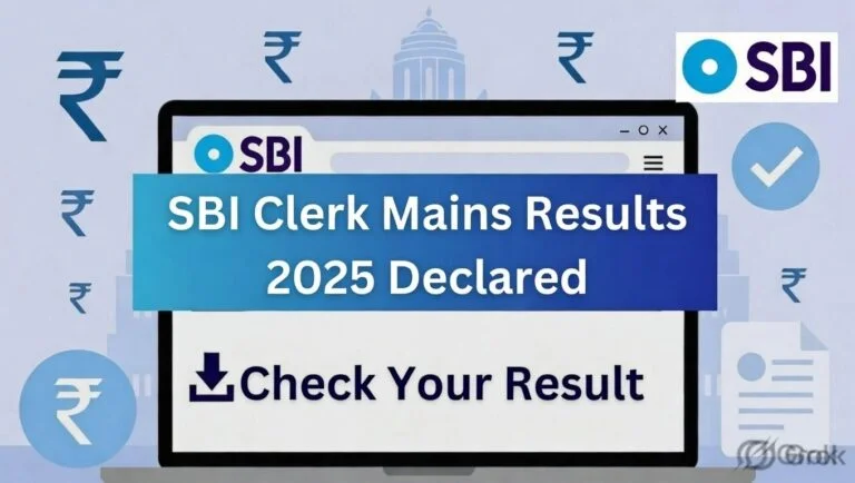 SBI Clerk Mains Result 2025