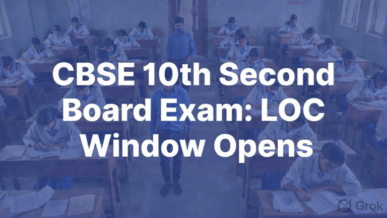 CBSE Class 10th Second Board Exam 2026 LOC Window Opens: Application Steps, Guidelines, Fees, Eligibility & More